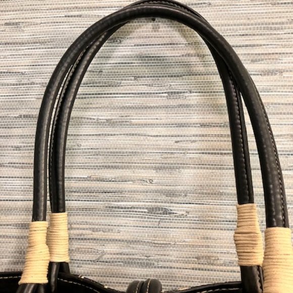 SONDRA ROBERTS SQUARED - Giraffe Print Tote Straw Handbag - Great Condition - Picture 16 of 16